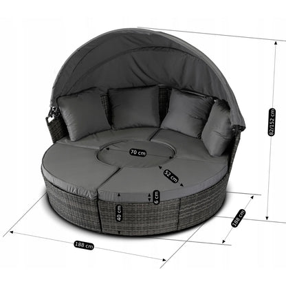 Elite CALIFORNIA Outdoor Island – Gray Technorattan