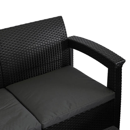 Elite COLUMBIA Outdoor Furniture Set – Black & Dark Gray