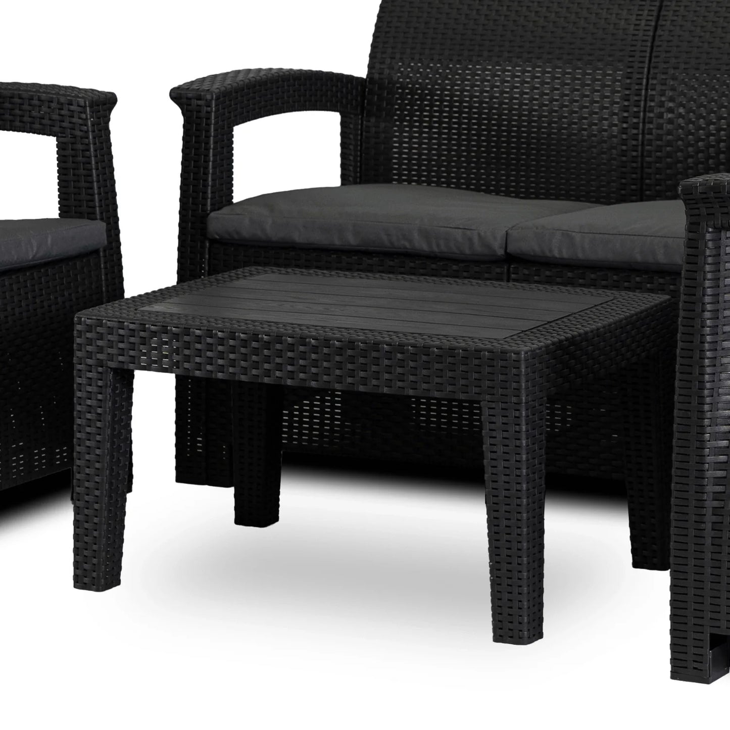 Elite COLUMBIA Outdoor Furniture Set – Black & Dark Gray