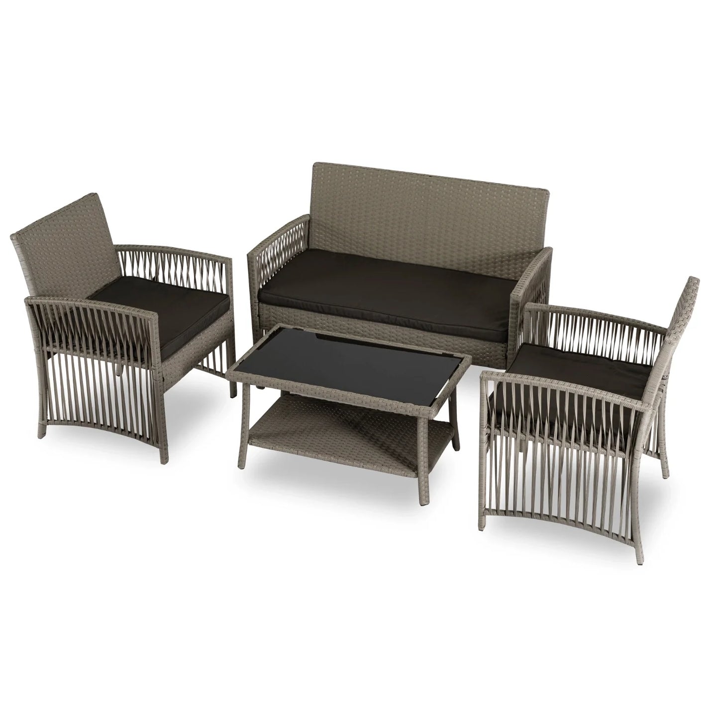 Elite FILADELFIA Outdoor Furniture Set – Beige & Gray