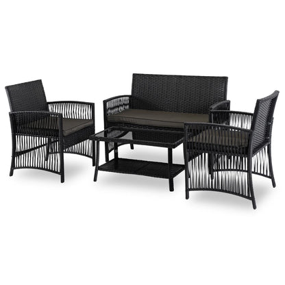 Elite FILADELFIA Outdoor Furniture Set – Black