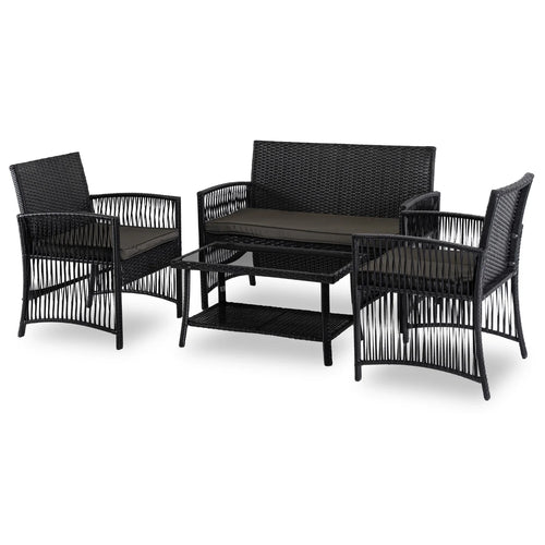Elite FILADELFIA Outdoor Furniture Set – Black