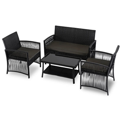 Elite FILADELFIA Outdoor Furniture Set – Black