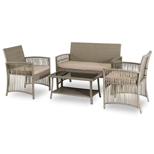 Elite FILADELFIA Outdoor Furniture Set – Gray & Beige