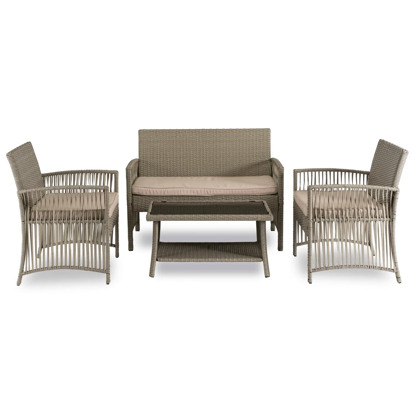 Elite FILADELFIA Outdoor Furniture Set – Gray & Beige