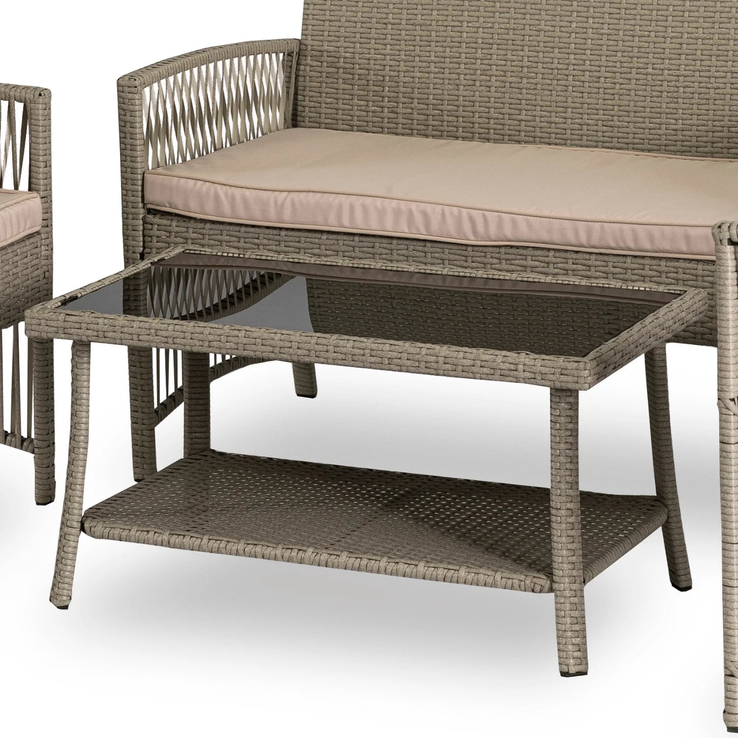 Elite FILADELFIA Outdoor Furniture Set – Gray & Beige