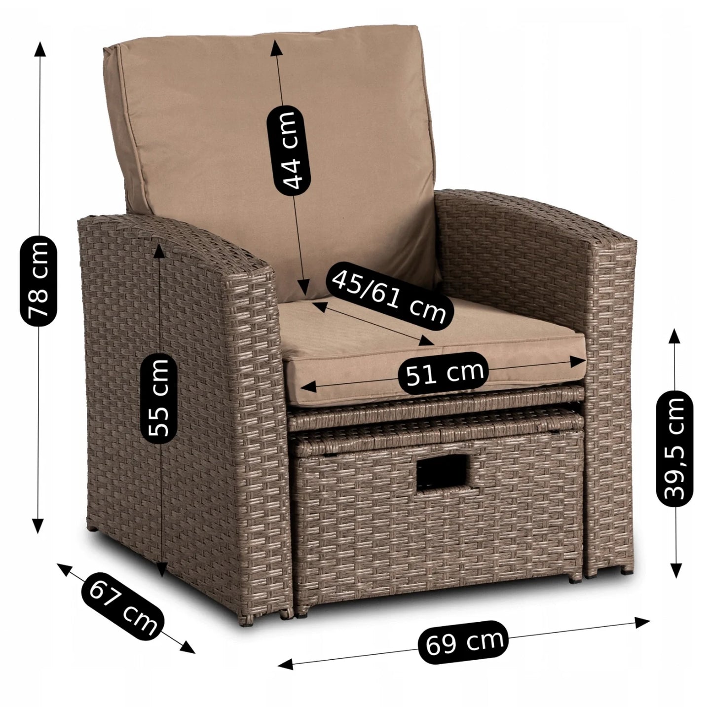 Elite FLORYDA Outdoor Furniture Set – Beige
