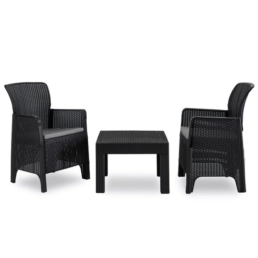 Elite FRENSO Outdoor Furniture Set  Black - Compact & Stylish Garden Lounge