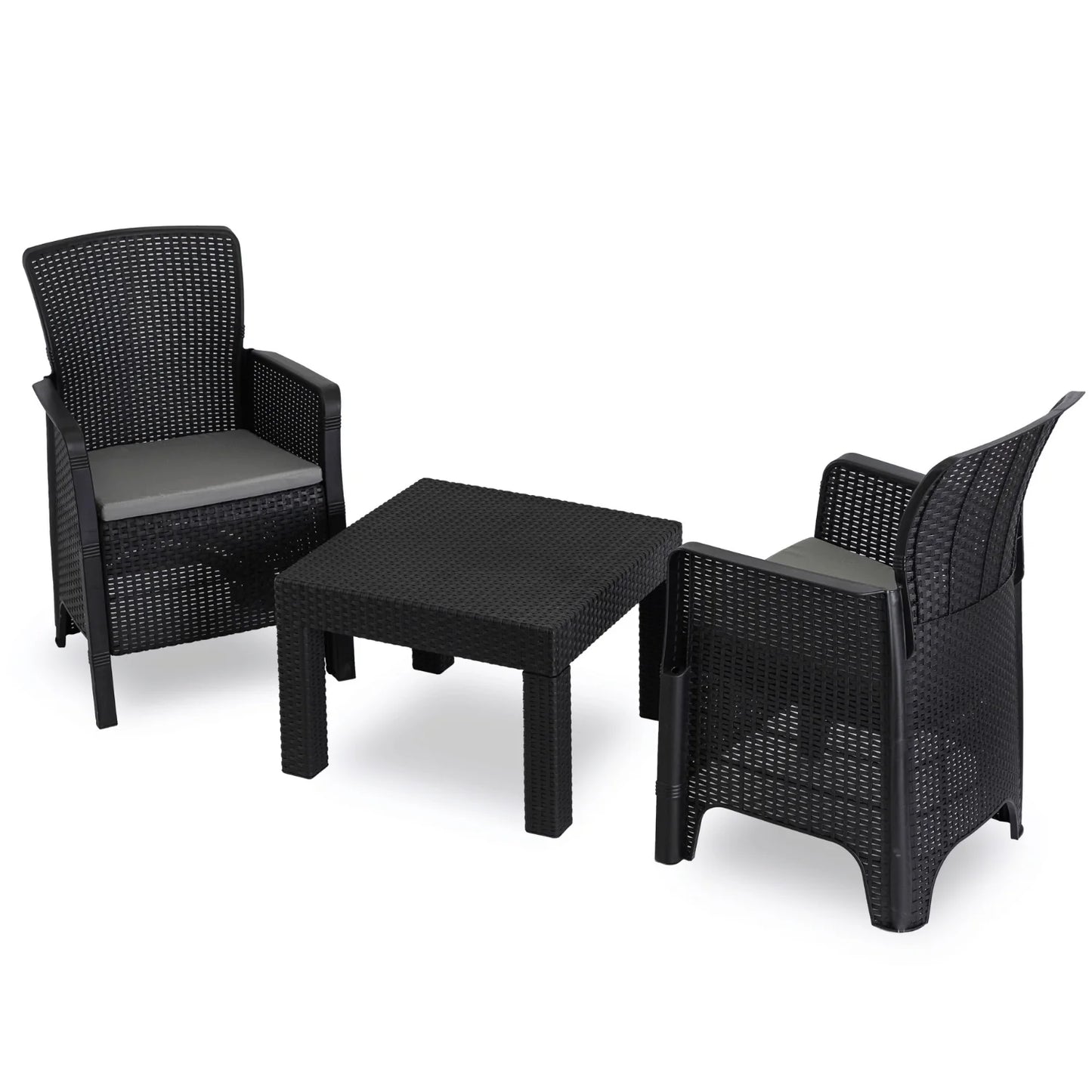 Elite FRENSO Outdoor Furniture Set  Black - Compact & Stylish Garden Lounge