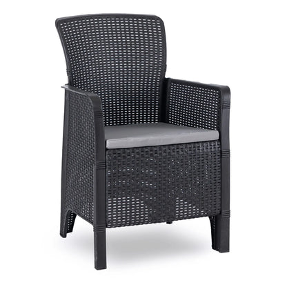 Elite FRENSO Outdoor Furniture Set  Black - Compact & Stylish Garden Lounge