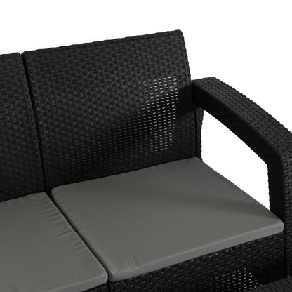 Elite INDIANA Outdoor Furniture Set Black/Gray - Modern & Versatile Garden Lounge