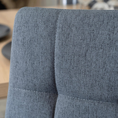 Elite CLARK Extendable Dining Set – 120-160 cm Artisan Oak Table & 4 TEX Dark Gray Chairs