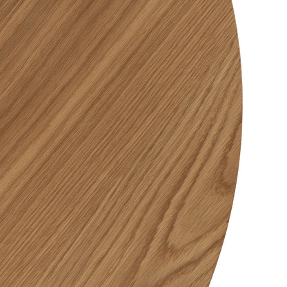 Elite LINO Dining Set – 100 cm Golden Oak/Black Round Table & 4 PEONY Beige Swivel Chairs