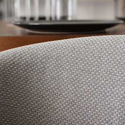 Elite LINO Dining Set – 100 cm Walnut/Black Round Table & 4 GARY 2 Grey/Walnut Chairs