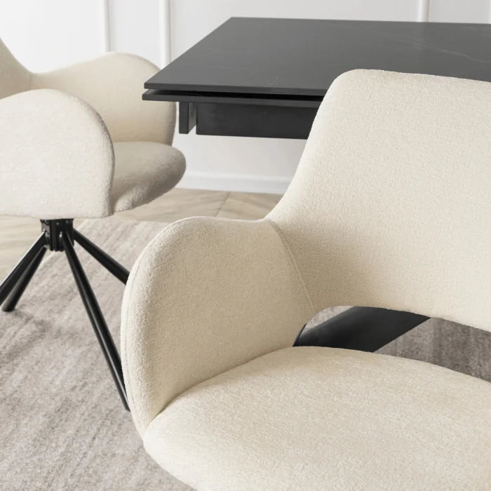 Elite FLAV Cream Modern Upholstered Chair