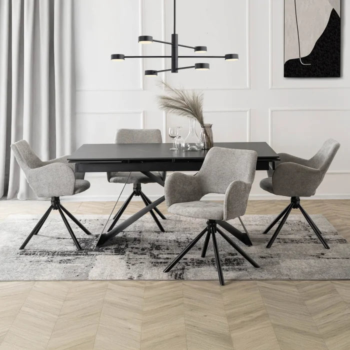 Elite FLAV Grey Modern Upholstered Chair