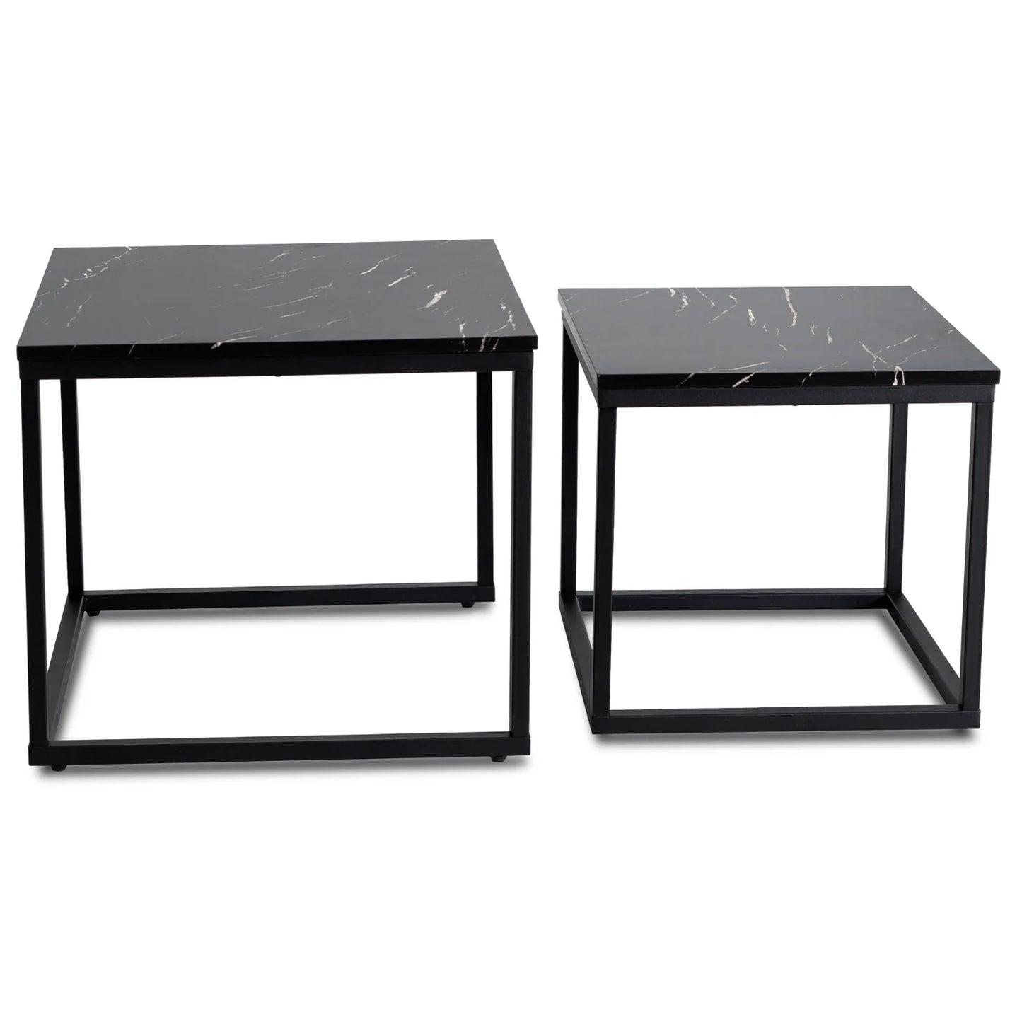 Elite JUNO Coffee Table Set – Black Marble