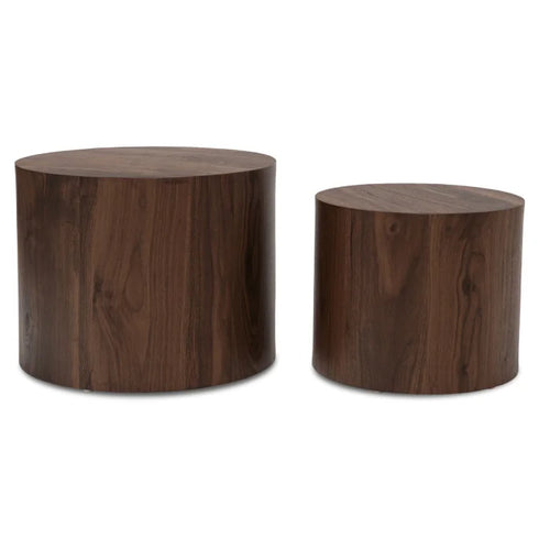 Elite Leila Walnut Loft Coffee Table Set