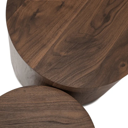 Elite Leila Walnut Loft Coffee Table Set