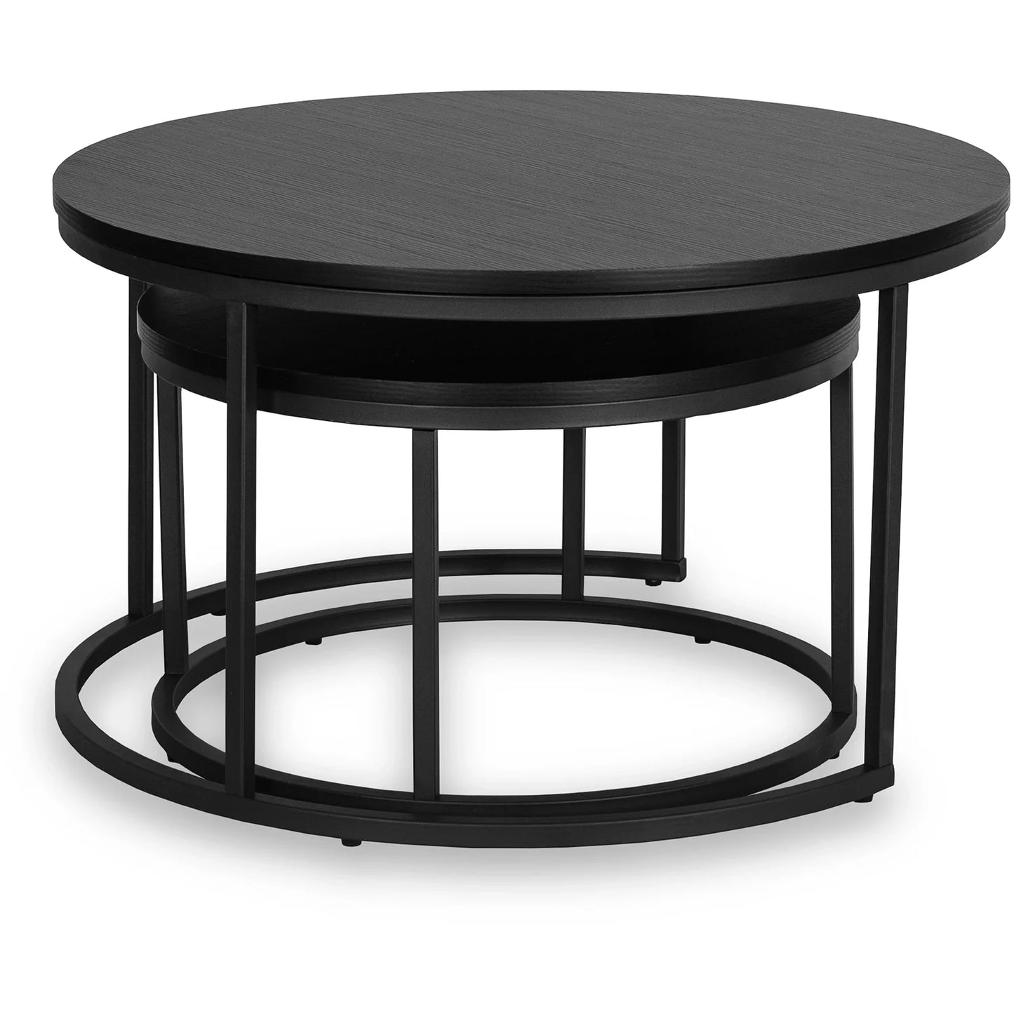 Elite MANU MAX Black Nesting Coffee Table Set