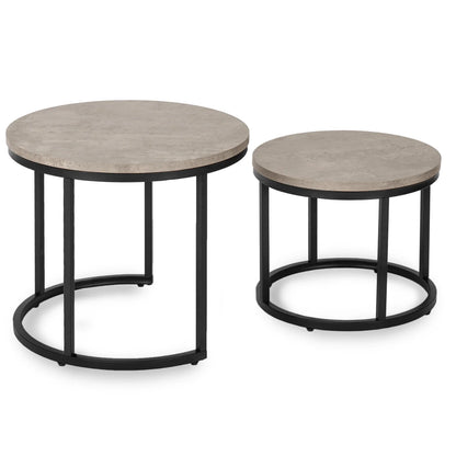Elite ROCKY Coffee Table Set – Grey Concrete