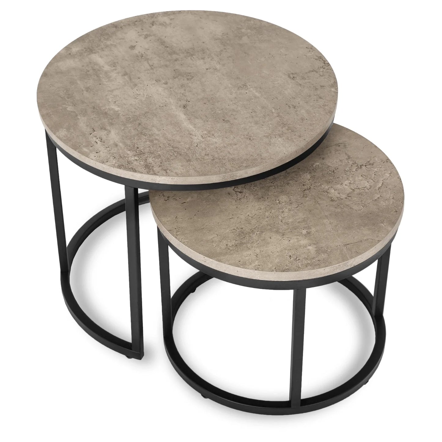 Elite ROCKY Coffee Table Set – Grey Concrete